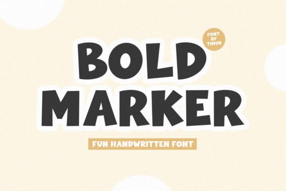 Bold Marker: A Creative Font for Real-World Projects