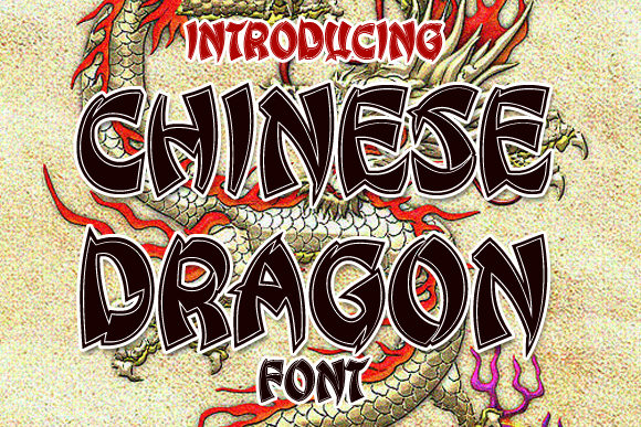 Chinese Dragon: The Display Font Blending Calligraphy with Modern Design