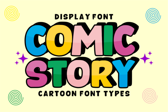 Comic Story: A Modern Typeface for Playful Branding