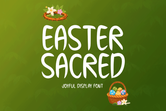 Easter Sacred: A Handwritten Font for Celebratory Designs