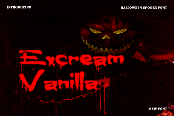 Excream Vanilla: A Deep Dive into This Horror Display Font