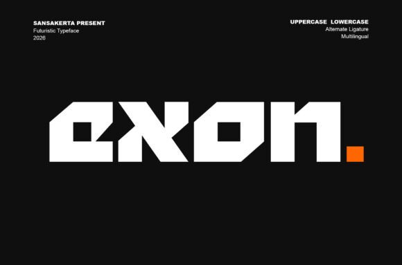 Exon: The Futuristic Display Font for Modern Design