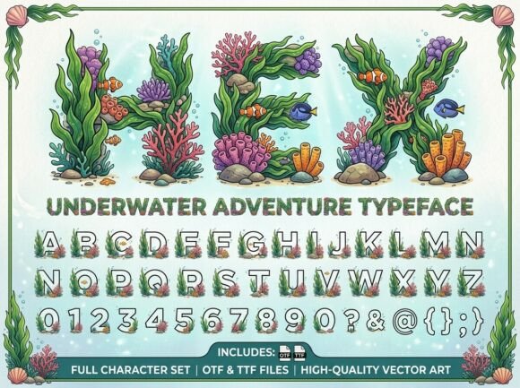 Hex: Crafting Oceanic Brand Identities with Coral-Inspired Type