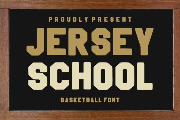 Jersey School: The Vintage Font for Bold Branding