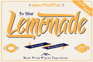 Lemonade: A Sweet Display Font with Vintage Charm