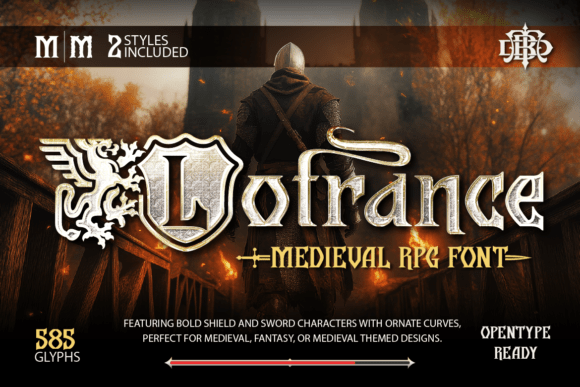 Lotrance: A Medieval Display Font for Epic Projects