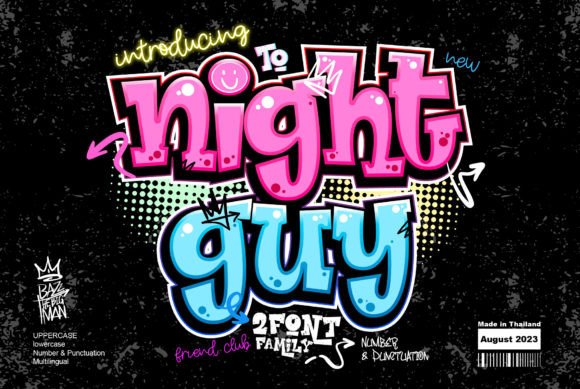 Night Guy: The Bold Graffiti Display Font