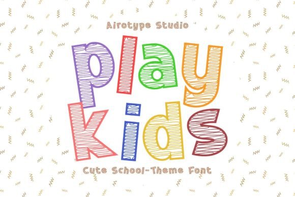 Play Kids: The Bouncy, Cheerful Display Font for Creative Projects