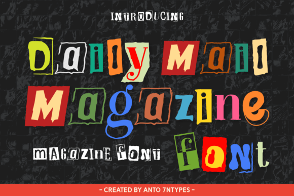 Revive the Art of Collage with Daily Mail Magazine Font