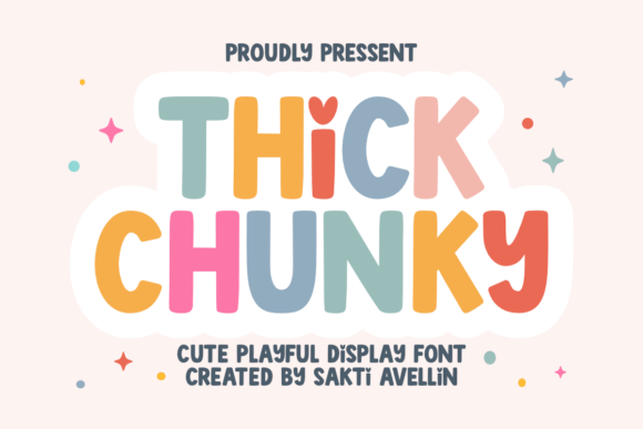 Thick Chunky: A Display Font for Playful, Modern Branding
