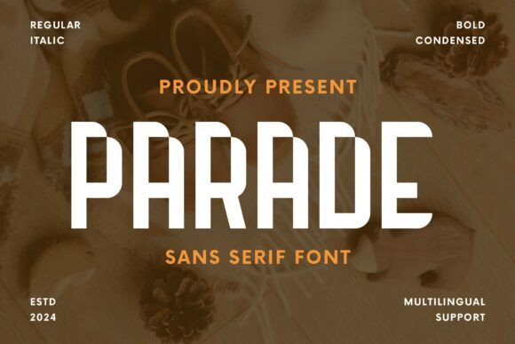 Unleash Creative Energy with the Parade Display Typeface