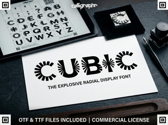 Unleash Explosive Energy with the Cubic Typeface