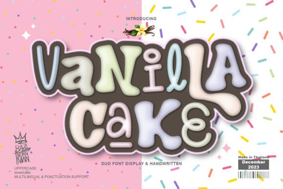 Vanilla Cake: A Handcrafted Typeface for Modern Creatives