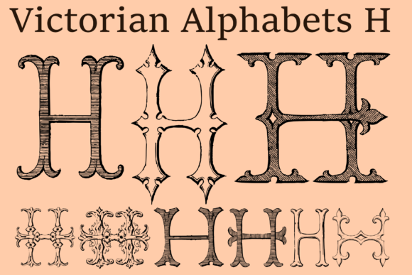 Victorian Alphabets H: A Classic Display Typeface for Your Projects