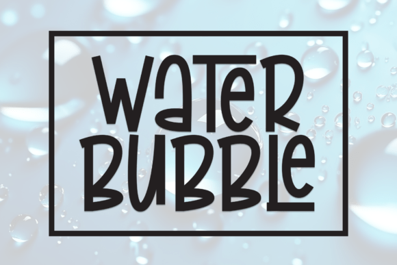 Water Bubble: Crafting Warmth and Charm in Every Letter